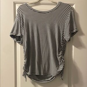Classic Black and White Striped Women's Tee